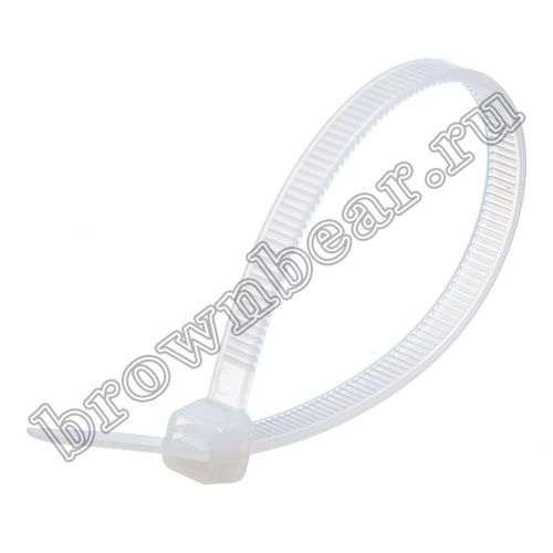 Стяжка (хомут) нейлоновая 160 x 4.8 мм, белая, упаковка 100 шт. CV-160L