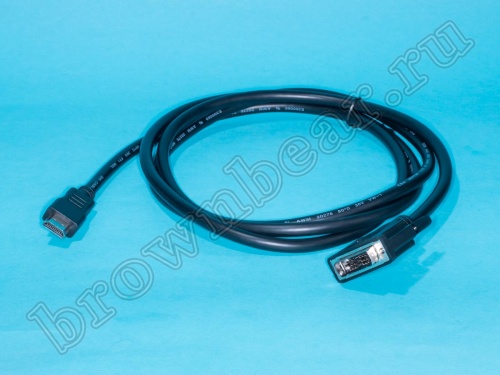 Кабель (шнур) DVI 19  вилка - HDMI 19  вилка,  2.0 м фото 2