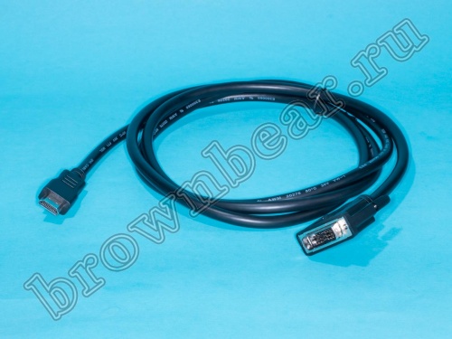 Кабель (шнур) DVI 19  вилка - HDMI 19  вилка,  2.0 м фото 2