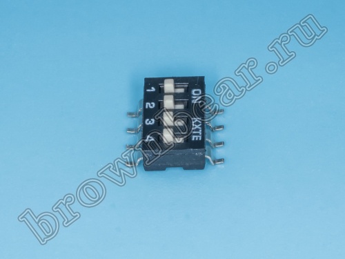 Переключатель Dip-Switch 4 контактных группы, планарный, тип 2