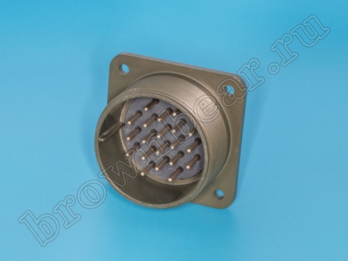 Разъём Amphenol серии MS, 20 контактов, вилка на блок, тип 28, резьбовой MS3102E-28-16P