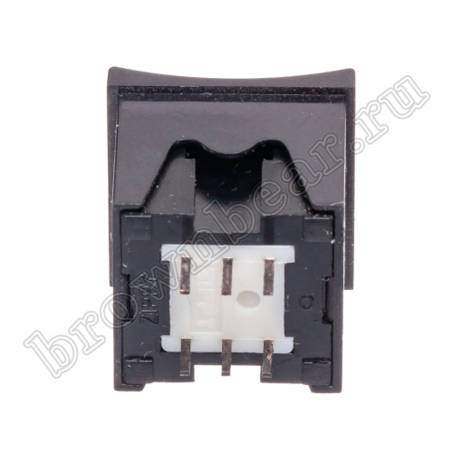 Кнопка мини с фиксацией, желтая в черном корпусе PSM2-1-Y-B  фото 7