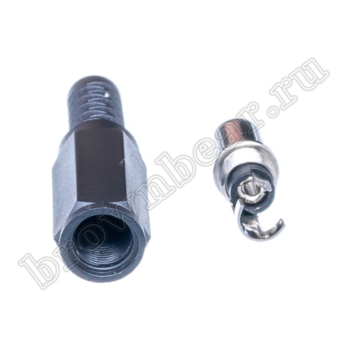 Разъем питания DC штекер 2.5 х 5.5 мм, на кабель c амортизатором DJK-11B фото 2