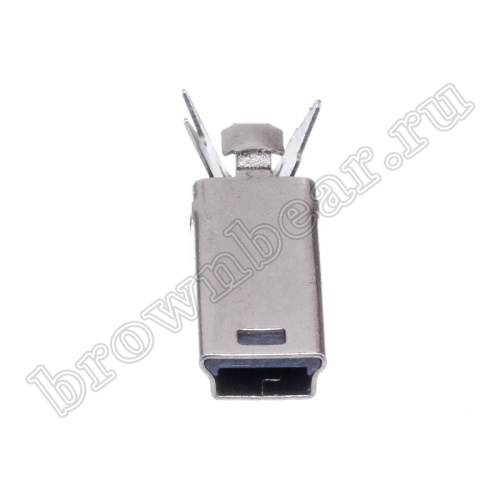 Разъем mini USB, вилка на кабель без корпуса, 5 контактов, пайка 4 провода, MUBS-05PNO USB/M-SP-1 фото 5