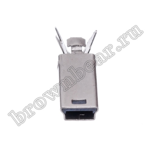 Разъем mini USB, вилка на кабель без корпуса, 5 контактов, пайка 4 провода, MUBS-05PNO USB/M-SP-1 фото 5