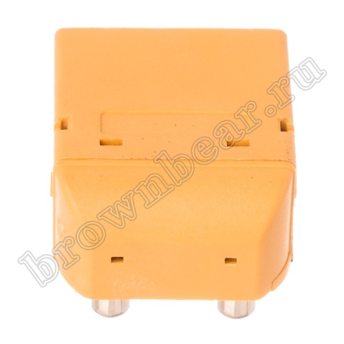 Разъем питания XT90 для АКБ, 2 контакта, штекер на плату угловой XT90PW30-M.G.Y фото 3