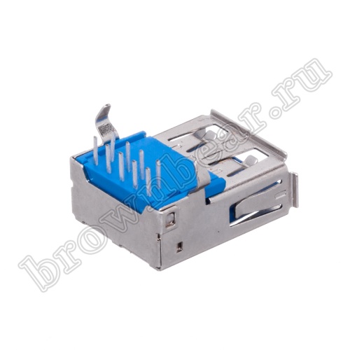 Разъем USB 3.0, тип А, гнездо на плату USBA3.0-1J фото 4