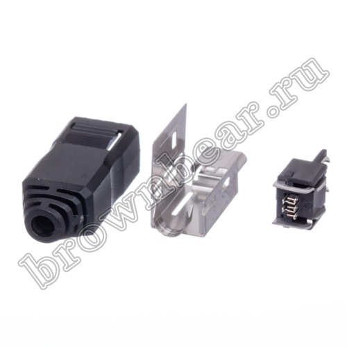 Разъем micro USB, вилка на кабель с корпусом, 5 контактов USB/Mc-SP фото 7