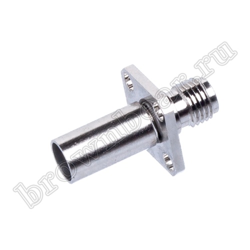 Разъем SMA гнездо на приборный блок RG-58, обжимной, крепление под 4 винта SMA-BC58J1 фото 6