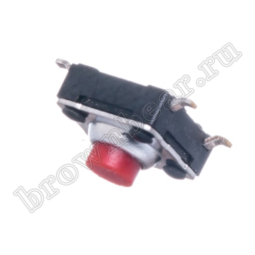 Кнопка тактовая влагозащищенная SMD, 6х6 мм, h=4.3 мм, 4 контакта SWT-54 фото 5