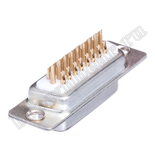 Разъем D-SUB  26 контактов высокой плотности, гнездо на кабель, пайка, тип 2 DHS-26F фото 5