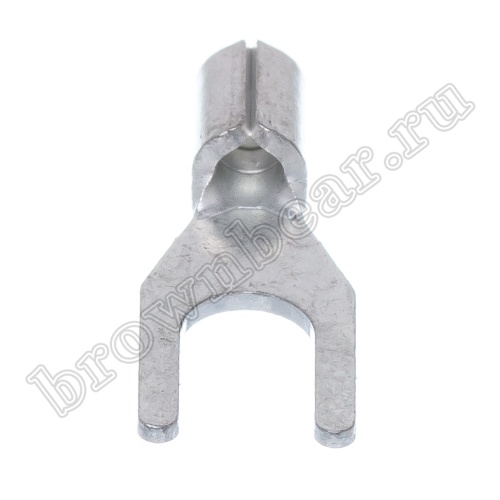 Клемма вилочная обжимная тип "U" 3.7 мм на провод 0.25 - 1.5 мм², неизолированная, кратно 100шт. TY-1.25-3 фото 3