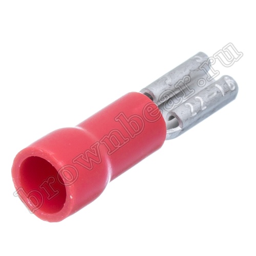 Клемма плоская обжимная 3 мм, гнездо на провод 0.25 - 1.5 мм², изолированная, кратно 100шт., РПИ-М TAI3-1.25F фото 4