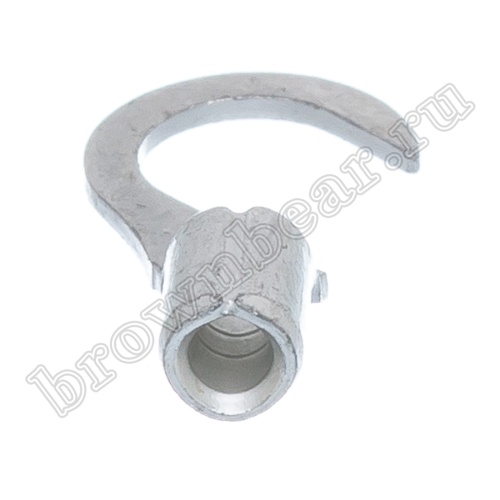 Клемма крюк тип "C" 5.3 мм на провод 0.5 - 1.5 мм², неизолированная,  кратно 100шт. TC-1.25-5 фото 2