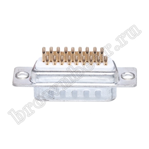 Разъем D-SUB 26 контактов высокой плотности, вилка на кабель, пайка DHS-26M фото 3