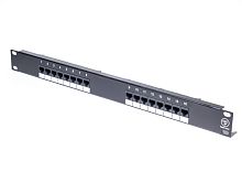 Патч-панель 16 портов RJ-45, кат. 5е, тип KRONE 