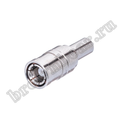 Разъем SMB гнездо на кабель RG-174,188,316, обжимной, Amphenol, SMB6121A1-NT30G-316U-50 SMB-C174J