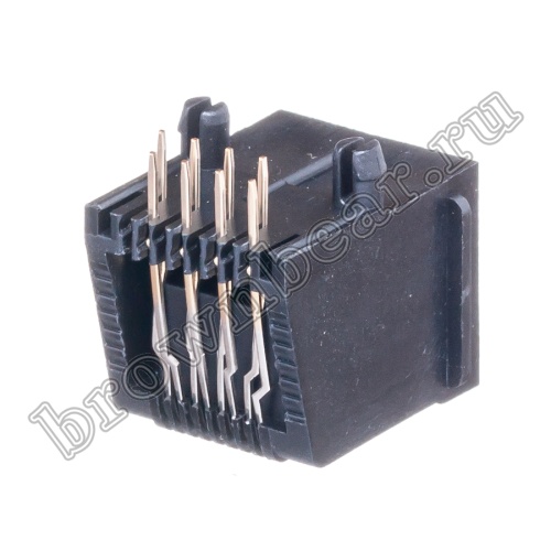 Разъём RJ-45 гнездо на плату, 8P8C, тип 2 TJ2-8P8C фото 3