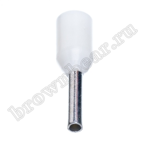 Кабельный наконечник штыревой втулочный изолированный НШВИ 6 мм, под опрессовку на провод 0.5 мм², упаковка 100шт. TIC-0.5-6 фото 2