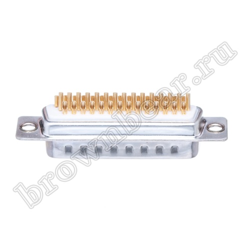 Разъем D-SUB  44 контакта, вилка на кабель, пайка, тип 2 DHS-44M фото 5