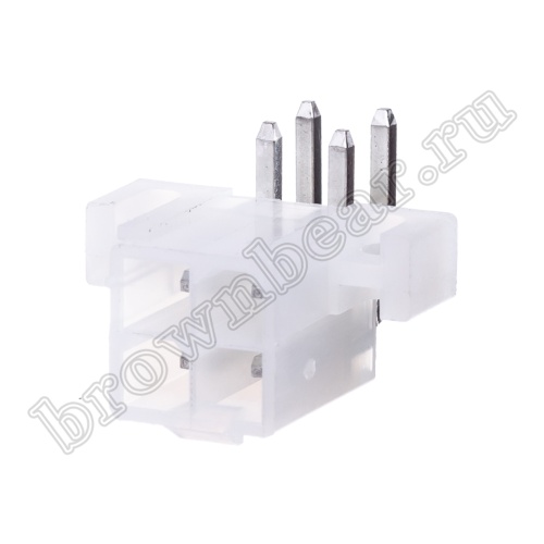 Разъем питания Mini-Fit 4 контакта, вилка на плату, прямой угол, под винты, шаг 4,2мм MF-4MRB фото 8