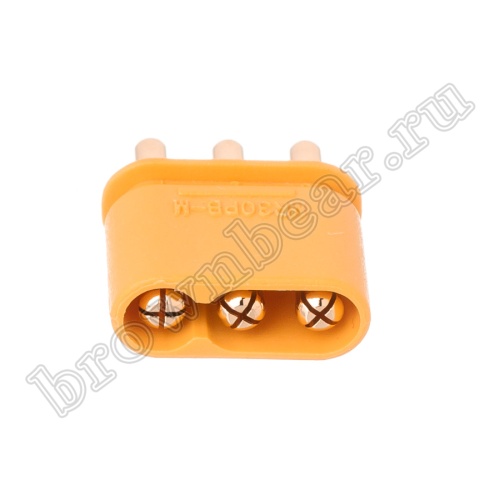 Разъем питания MR30 для АКБ, 3 контакта, штекер на плату MR30PB30-M.G.Y фото 2