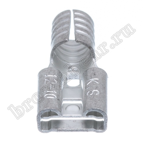 Клемма плоская обжимная 6.3 мм, гнездо на провод 4.0 - 6.0 мм², кратно 100шт. РП-М TA-5.5F фото 4