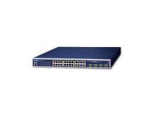 WGSW-24040HP4 Управляемый L2+ коммутатор Planet, 24 порта 10/100/1000Мбит/с 802.3at PoE, 440 Ватт, 4 порта SFP 100/1000Мбит/с
