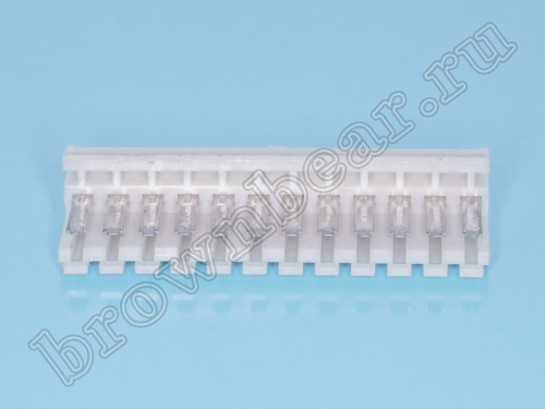 Разъем питания AT 12 контактов, вилка на материнскую плату, шаг 3.96 мм HPB-12M фото 4