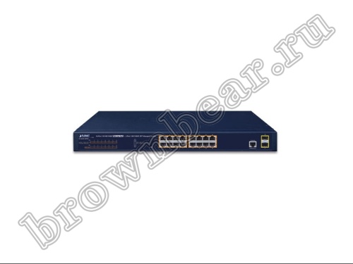 GS-4210-16P2S Управляемый L2/L4 коммутатор Planet, 16 портов 10/100/1000Мбит/с 802.3at PoE 220Ватт, 2 порта SFP 100/1000 Мбит/с фото 3