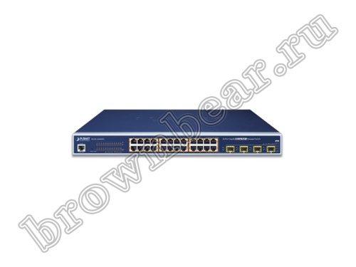 WGSW-24040HP4 Управляемый L2+ коммутатор Planet, 24 порта 10/100/1000Мбит/с 802.3at PoE, 440 Ватт, 4 порта SFP 100/1000Мбит/с фото 3