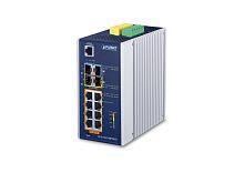 IGS-5225-8P2S2X Промышленный управляемый L3 коммутатор Planet, 8 портов 1Гбит/с PoE, 2 порта SFP 2.5Гбит/с, 2 порта SFP 10Гбит/с
