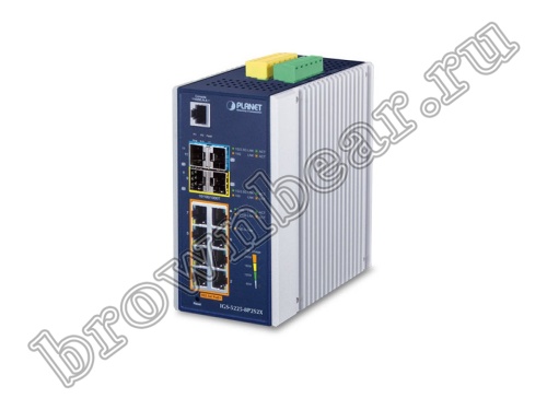 IGS-5225-8P2S2X Промышленный управляемый L3 коммутатор Planet, 8 портов 1Гбит/с PoE, 2 порта SFP 2.5Гбит/с, 2 порта SFP+ 10Гбит/с