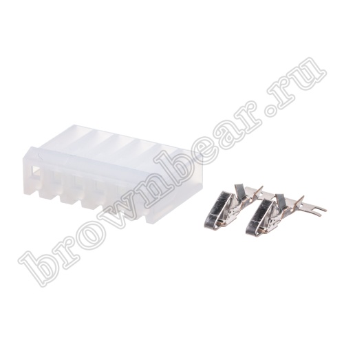 Разъем питания 6 контактов, гнездо на кабель, шаг 3.96 мм PHU-6/2
