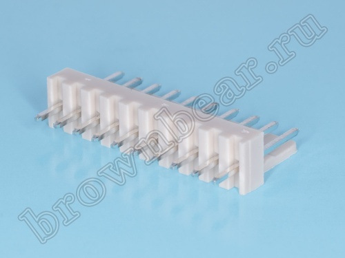 Разъем питания 10 контактов, вилка на плату, шаг 2.54 мм WF-10 фото 3