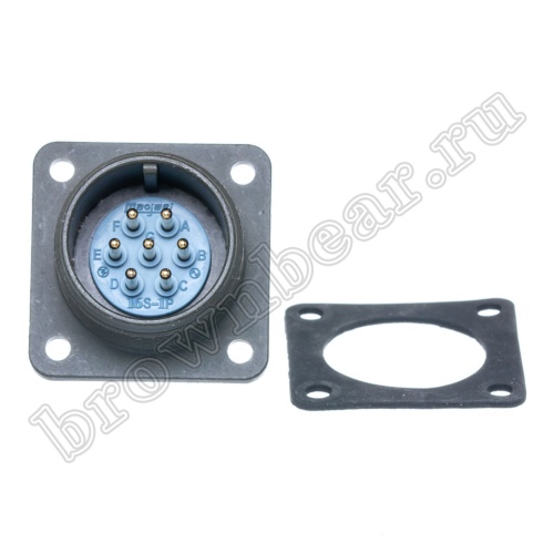 Разъём промышленный круглый MIL-5015 серии MS 7 контактов, вилка на блок фото 3