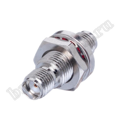 Переходник SMA, гнездо-гнездо на приборный блок, крепление гайка SMA-IB