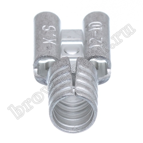 Клемма плоская обжимная 6.3 мм, гнездо на провод 4.0 - 6.0 мм², кратно 100шт. РП-М TA-5.5F фото 2