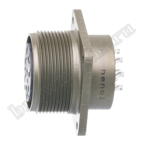 Разъём Amphenol серии MS, 8 контактов, розетка на блок, тип 22, резьбовой MS3102E-22-18S фото 3