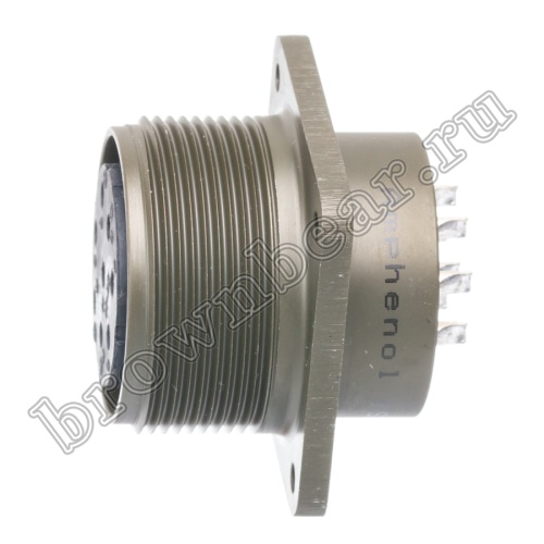 Разъём Amphenol серии MS, 8 контактов, розетка на блок, тип 22, резьбовой MS3102E-22-18S фото 3