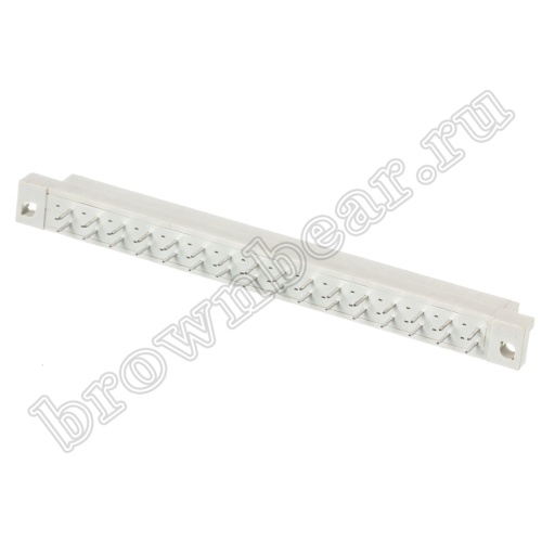 Разъём DIN 41612 32 контакта, розетка, длина контакта 4.0 мм, нечётный, 2 ряда фото 4