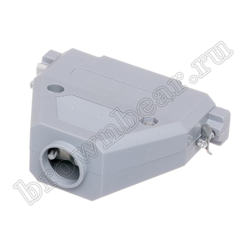 Корпус разъема D-SUB 37 контактов, серый, тип 2 DP-37C фото 2