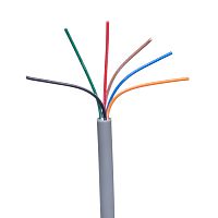 Кабель сигнальный коммуникационный 6 проводов, 28AWG, бухта 50м, неэкранированный, серый SIN YU