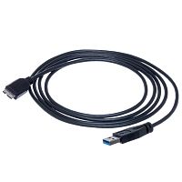 Кабель интерфейсный USB 3.0, type А - type micro USB, вилка-вилка, черный, 1.8 метра