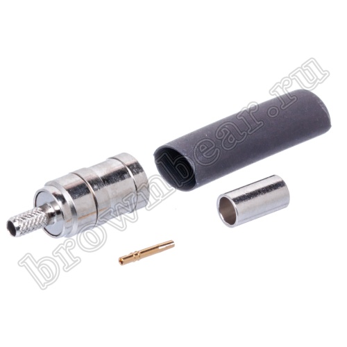 Разъем SMB гнездо на кабель RG-174,188,316, обжимной, Amphenol, SMB6121A1-NT30G-316U-50 SMB-C174J фото 3