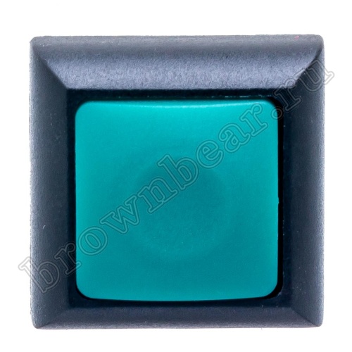 Кнопка влагозащищенная IP67 без фиксации, квадратная на блок, НР, зеленая PSW-8-E фото 5