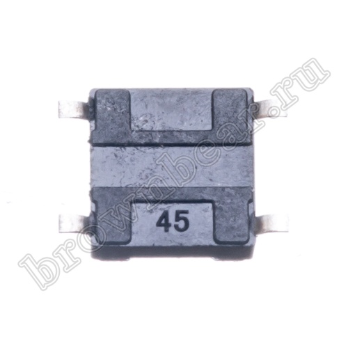Кнопка тактовая влагозащищенная SMD, 6х6 мм, h=4.3 мм, 4 контакта SWT-54 фото 4