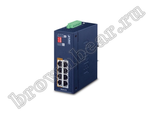 IPOE-470 Промышленный  РоЕ++ инжектор Planet 4 порта 10/100/1000Мбс IEEE802.3bt, 240Ватт