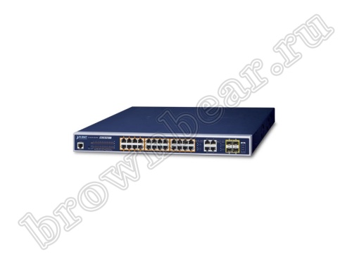 GS-4210-24UP4C Управляемый L2/L4 коммутатор Planet, 24 порта 10/100/1000Мбит/с 802.3bt Ultra PoE 600Ватт, 4 combo порта RJ-45/SFP 100/1000Мбит/с