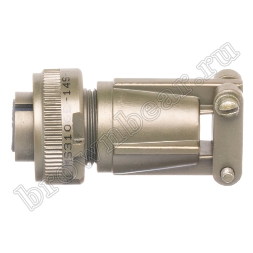 Разъём Amphenol серии MS, 4 контакта, розетка на кабель, тип 14S, резьбовой MS3106E-14S-2S фото 3